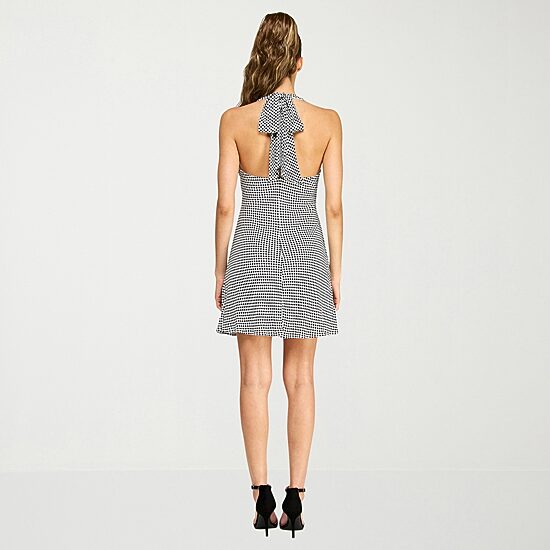 B. Smart Womens Juniors Halter Neck Sleeveless Babydoll Dress
