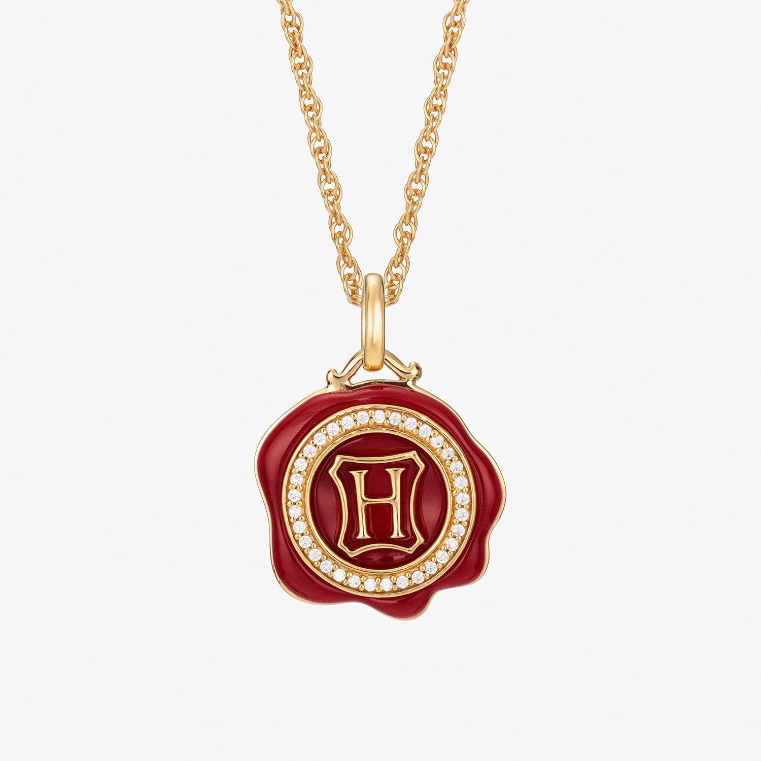 Harry Potter (F / Si2) Womens 1/8 CT. T.W. Lab Grown White Diamond 14K Gold Over Silver 16 Inch Pendant Necklace