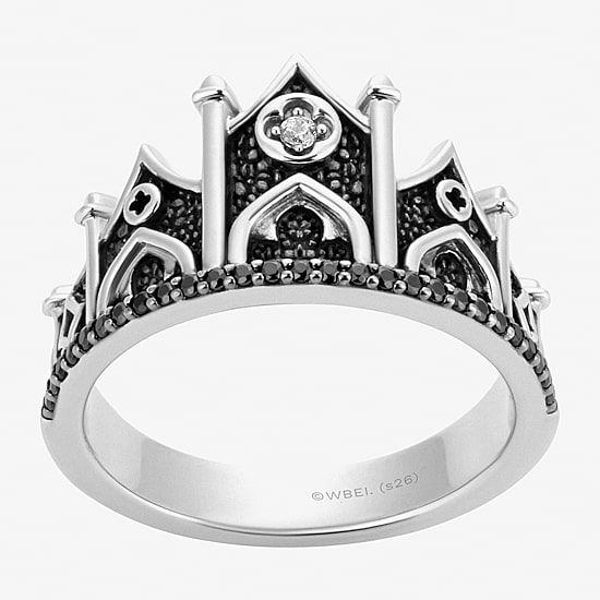 Harry Potter (F/Si2) Womens Lab Grown Diamond Accent Genuine Spinel Sterling Silver Cocktail Ring