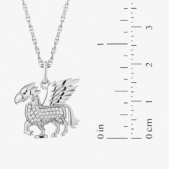 Harry Potter (F/Si2) Womens 1/6 CT. T.W. Lab Grown White Diamond Sterling Silver 16 Inch Pendant Necklace