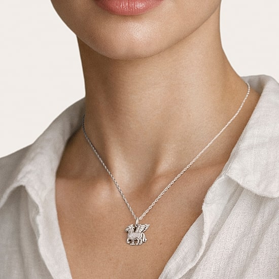 Harry Potter (F/Si2) Womens 1/6 CT. T.W. Lab Grown White Diamond Sterling Silver 16 Inch Pendant Necklace