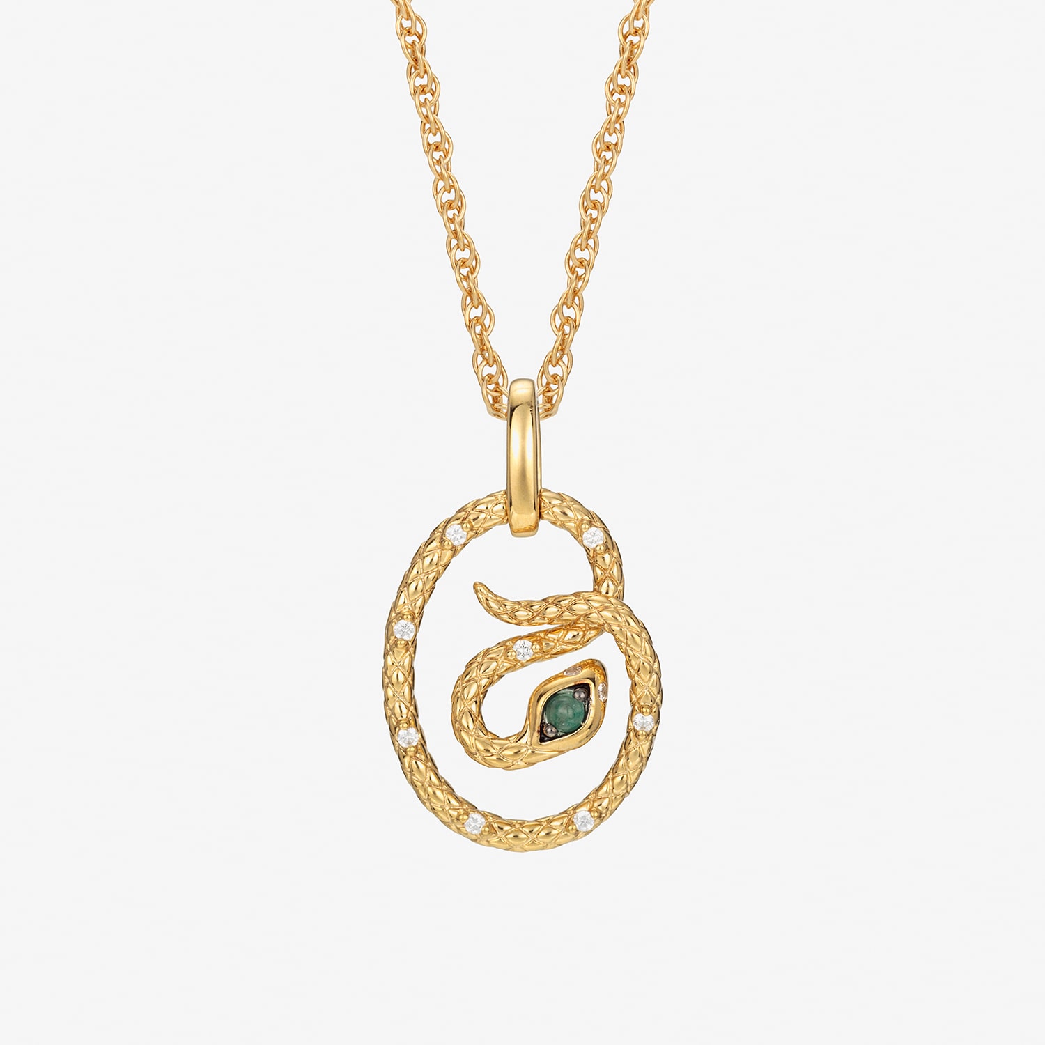 Harry Potter (F/Si2) Womens Diamond Accent Genuine Green Aventurine 14K Gold Over Silver 16 Inch Pendant Necklace