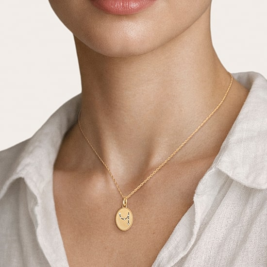 Harry Potter (F / Si2) Womens Diamond Accent Lab Grown White Diamond 14K Gold Over Silver Oval 16 Inch Pendant Necklace