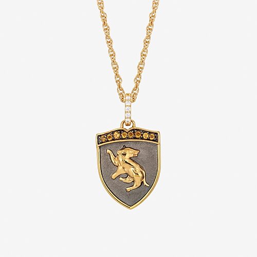 Harry Potter (F / Si2) Womens Diamond Accent Genuine Red Garnet 14K Gold Over Silver 16 Inch Pendant Necklace, One Size, Yellow