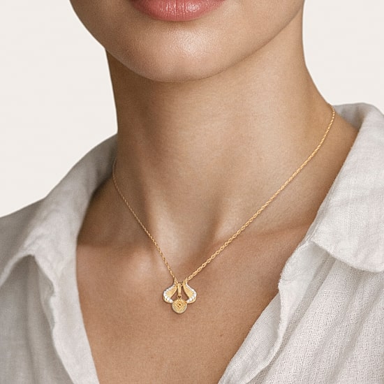 Harry Potter (F / Si2) Womens 1/10 CT. T.W. Genuine Yellow Citrine 14K Gold Over Silver 16 Inch Pendant Necklace
