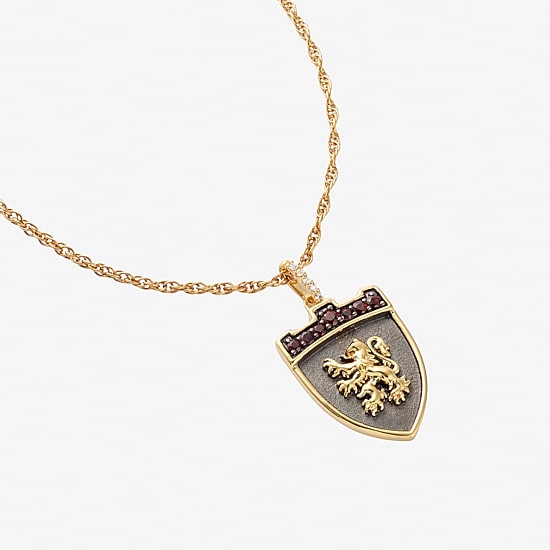 Harry Potter (F / Si2) Womens Diamond Accent Genuine Red Garnet 14K Gold Over Silver 16 Inch Pendant Necklace