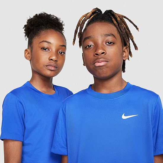 Nike Dri-Fit Swoosh Big Kid Unisex Crew Neck Short Sleeve Active T-Shirt
