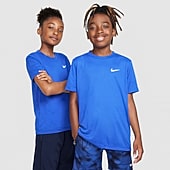Nike Dri-Fit Swoosh Big Kid Unisex Crew Neck Short Sleeve Active T-Shirt