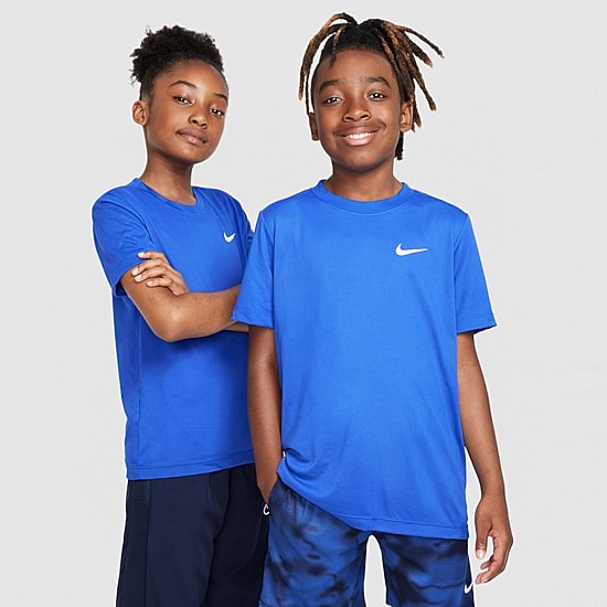 Nike Dri-Fit Swoosh Big Kid Unisex Crew Neck Short Sleeve Active T-Shirt