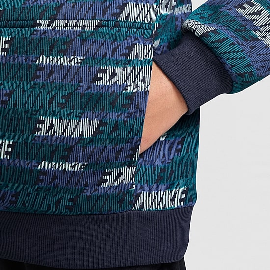 Nike Club Big Kid Unisex Long Sleeve Fleece Active Hoodie