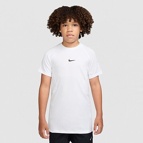 Nike Big Kid Boys Crew Neck Short Sleeve Active T-Shirt, Medium, White