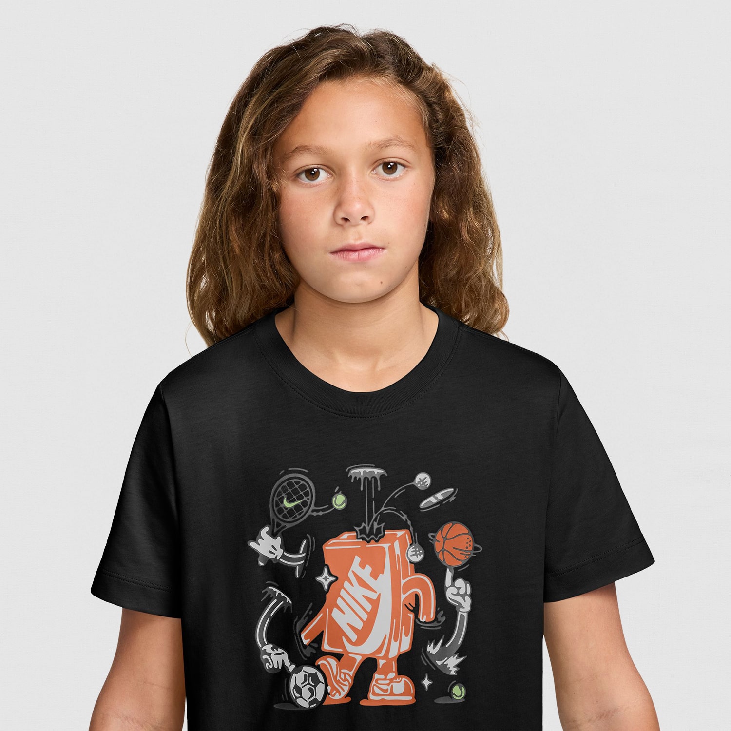 Nike Big Kid Unisex Crew Neck Short Sleeve Regular Fit Graphic T-Shirt