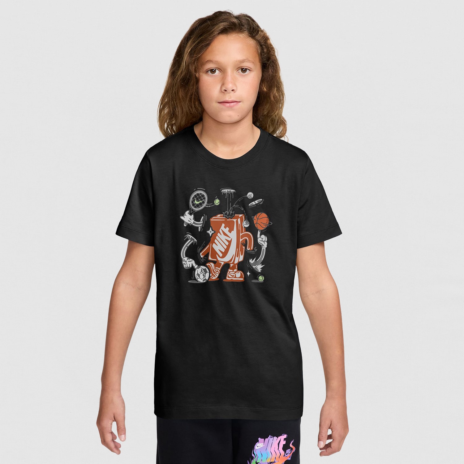 Nike Big Kid Unisex Crew Neck Short Sleeve Regular Fit Graphic T-Shirt