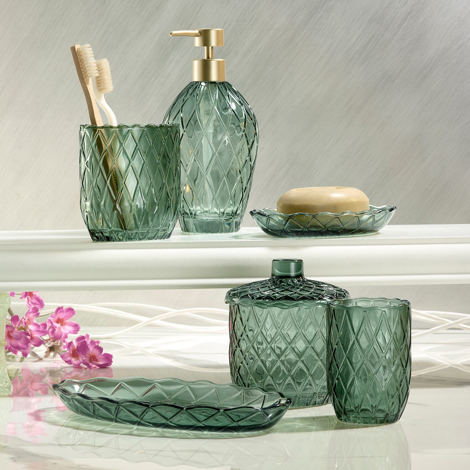 Nicole Miller Bijou Bathroom Canister