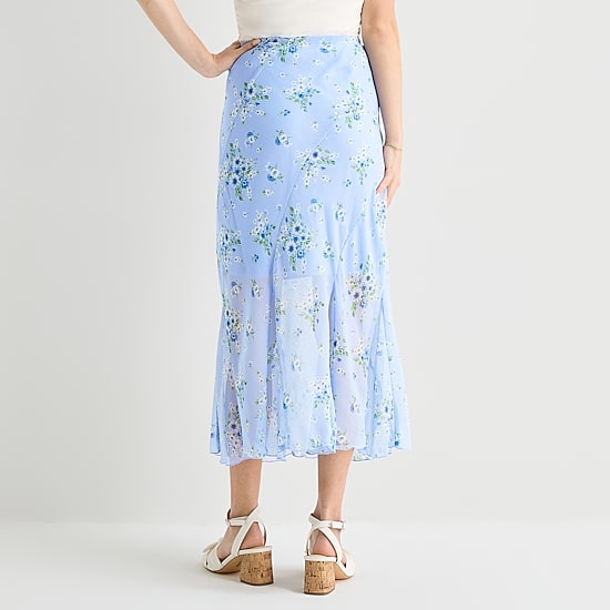 by&by Womens Juniors Maxi Skirt