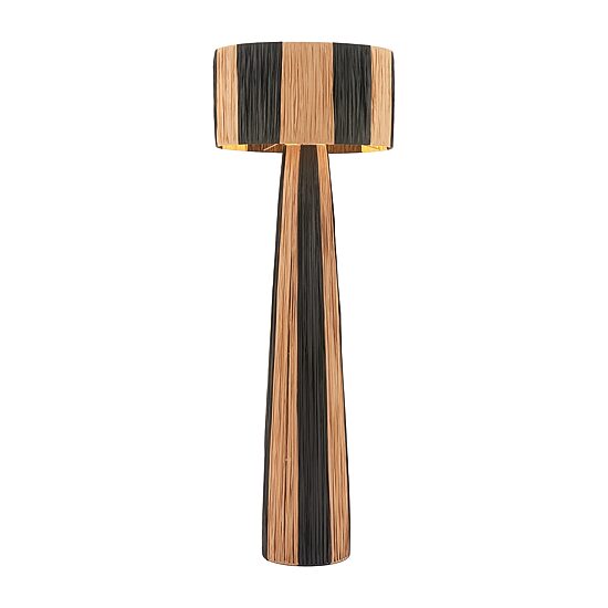 Zuo Modern Gala Black And Natural Floor Lamp