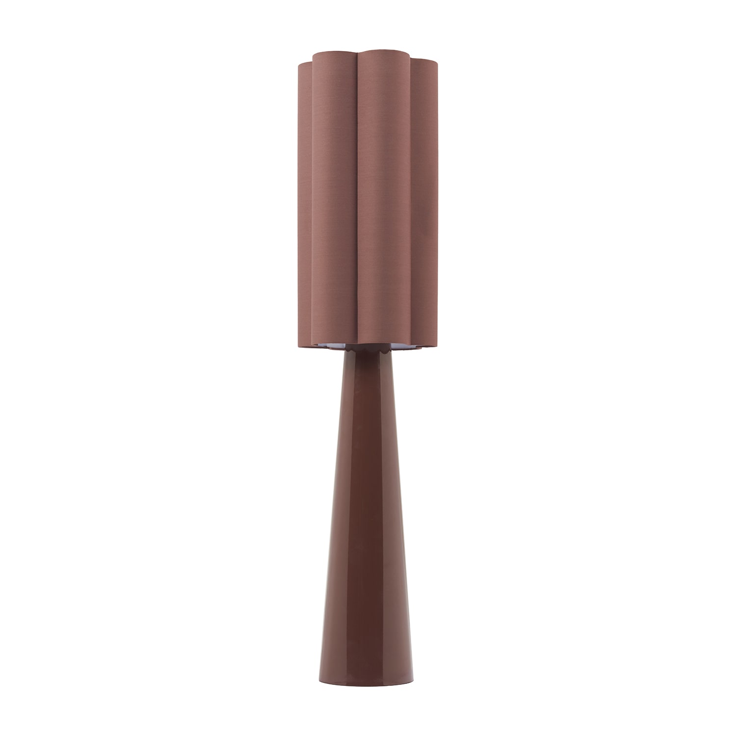 Zuo Modern Violet Brown Pvc And Powder Coated Steel Floor Lamp