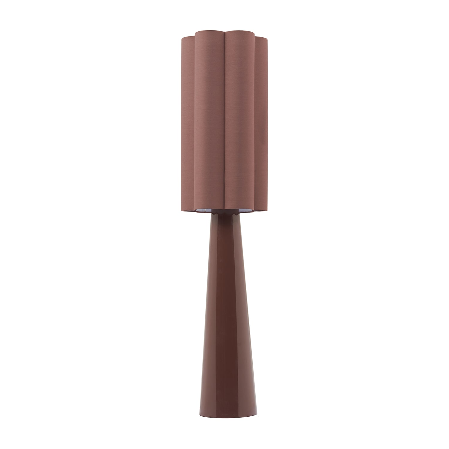 Zuo Modern Violet Brown Pvc And Powder Coated Steel Floor Lamp