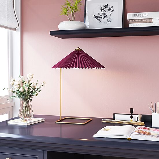 Zuo Modern Charo Red And Gold Electroplated Steel Table Lamp