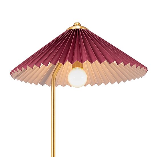 Zuo Modern Charo Red And Gold Electroplated Steel Table Lamp