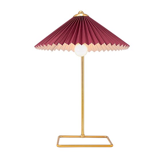 Zuo Modern Charo Red And Gold Electroplated Steel Table Lamp