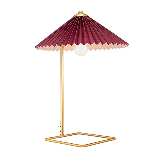 Zuo Modern Charo Red And Gold Electroplated Steel Table Lamp
