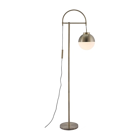 Zuo Modern Waterloo Bronze Electroplated Steel And Frosted Glass Floor Lamp