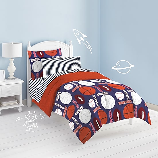 Dream Factory All Sports 5-pc. Complete Bedding Set with Sheets