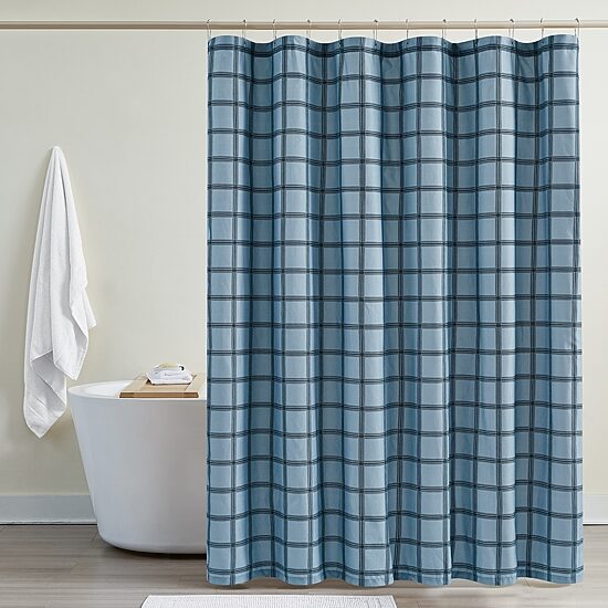 Cannon Luka Grid Shower Curtain