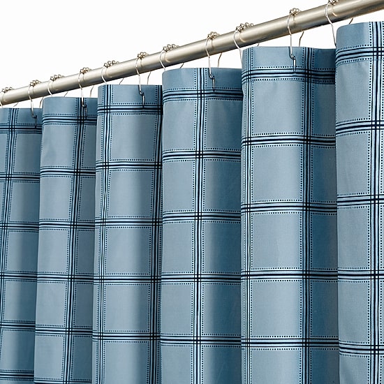 Cannon Luka Grid Shower Curtain