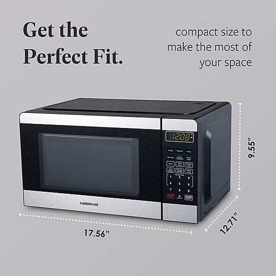 Farberware 0.7 Cu. Ft. 700-Watt Counter Microwave Oven