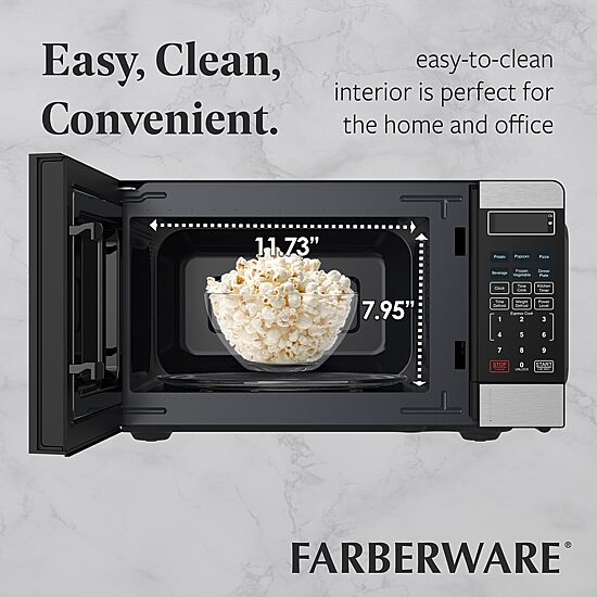 Farberware 0.7 Cu. Ft. 700-Watt Counter Microwave Oven