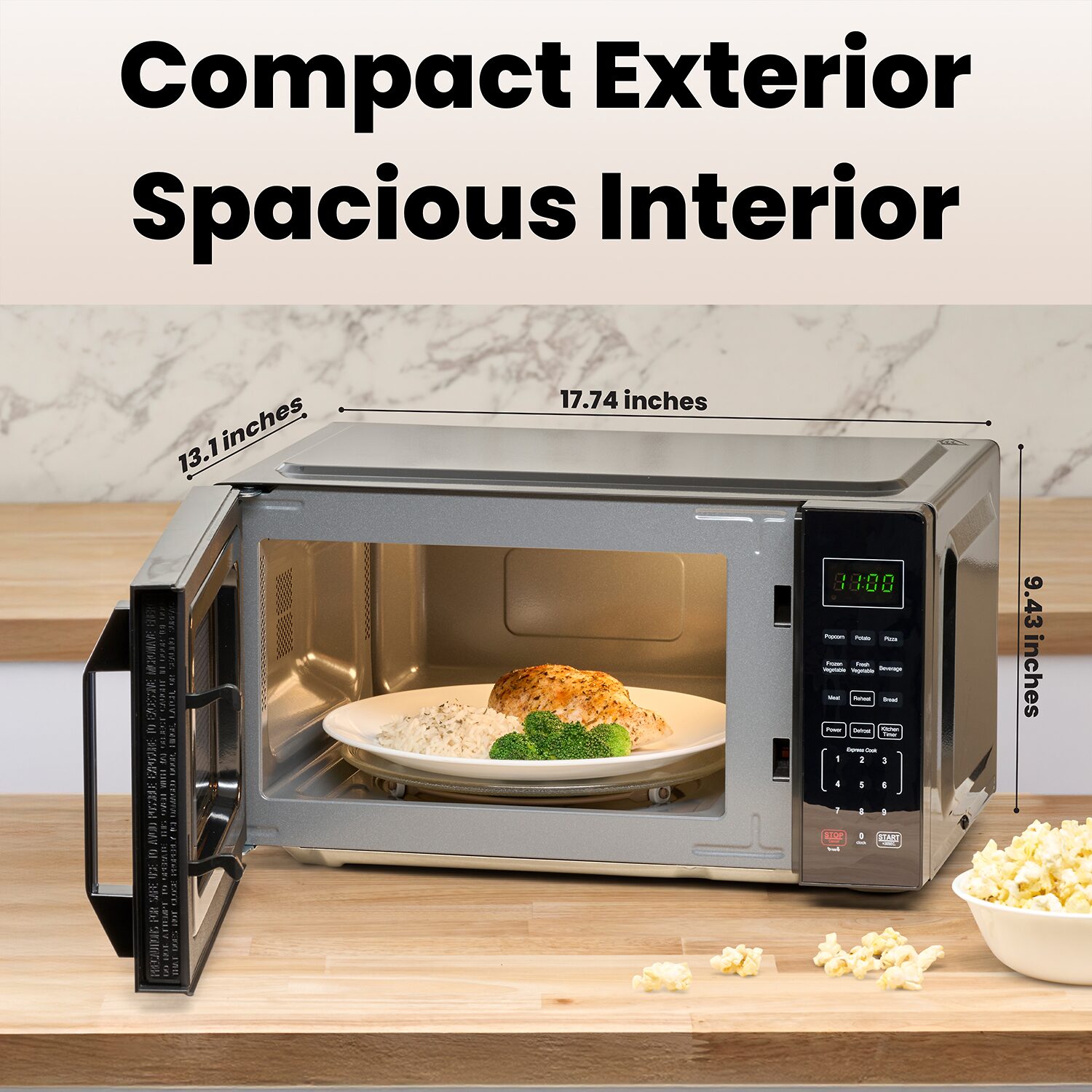 Farberware 0.7 Cu. Ft. 700-Watt Compact Counter Microwave Oven