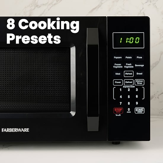 Farberware 0.7 Cu. Ft. 700-Watt Compact Counter Microwave Oven
