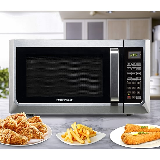 Farberware FMG13SS 1.3 Microwave Oven w LED Light/SENSOR 1100 Watts