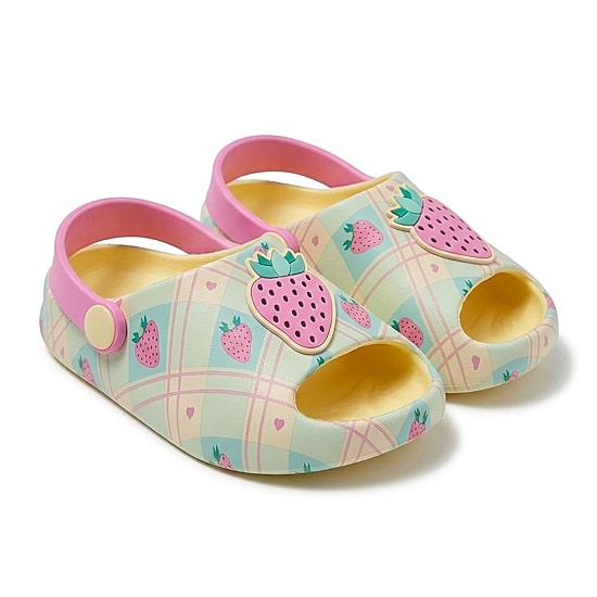 Ground Up Strawberry Toddler Girls Clogs