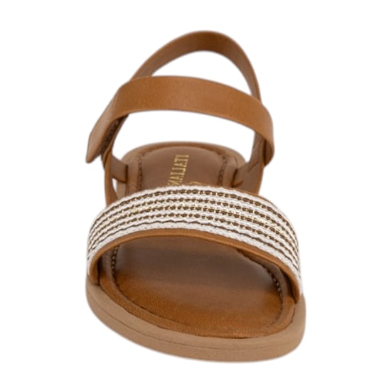 Italian Girls Pomeline Little & Big Kid Girls Adjustable Strap Flat Sandals
