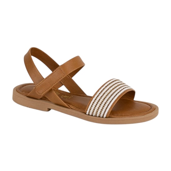Italian Girls Pomeline Little & Big Kid Girls Adjustable Strap Flat Sandals