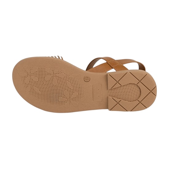 Italian Girls Pomeline Little & Big Kid Girls Adjustable Strap Flat Sandals