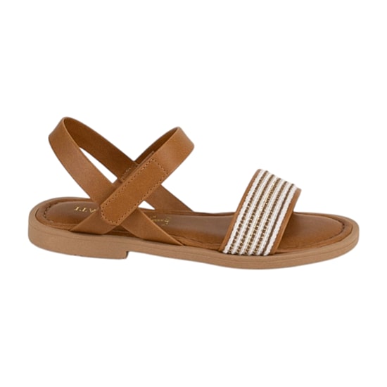 Italian Girls Pomeline Little & Big Kid Girls Adjustable Strap Flat Sandals