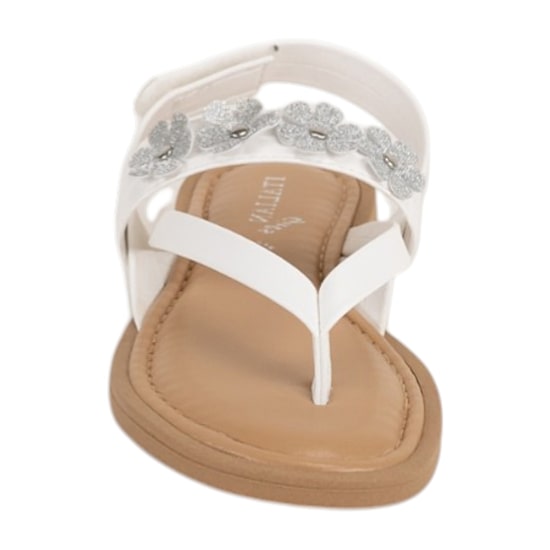 Italian Girls Kinvara Little & Big Kid Girls Adjustable Strap Flat Sandals