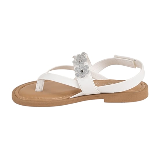 Italian Girls Kinvara Little & Big Kid Girls Adjustable Strap Flat Sandals