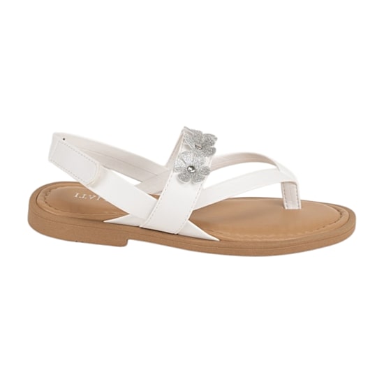 Italian Girls Kinvara Little & Big Kid Girls Adjustable Strap Flat Sandals