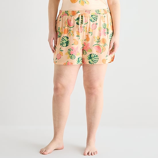 Sleep Chic Womens Plus Pajama Shorts