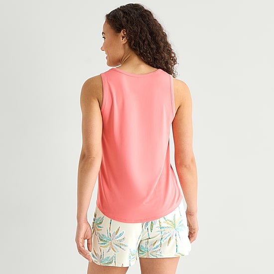 Sleep Chic Womens Scoop Neck Sleeveless Pajama Top