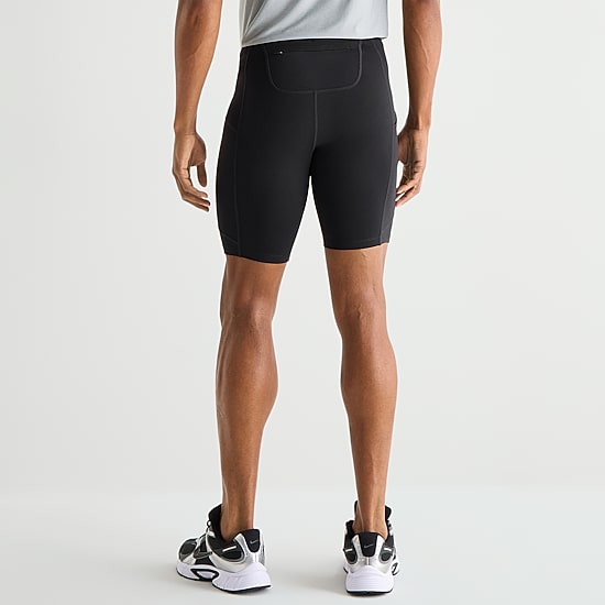 Xersion Performance Half Tight Mens 9" Stretch Fabric Moisture Wicking Drawstring Waist Workout Shorts