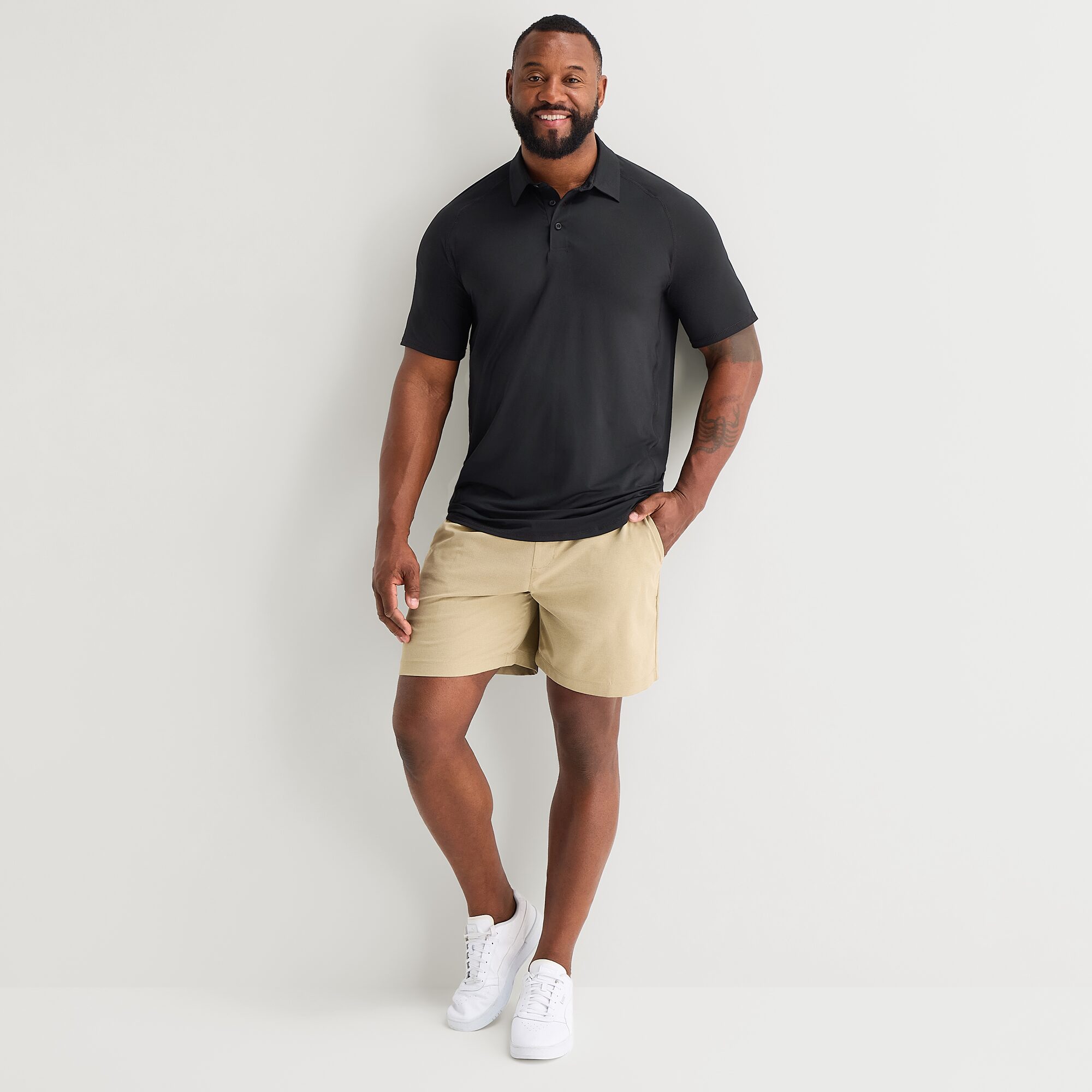 Xersion Big and Tall Mens Short Sleeve Polo Shirt