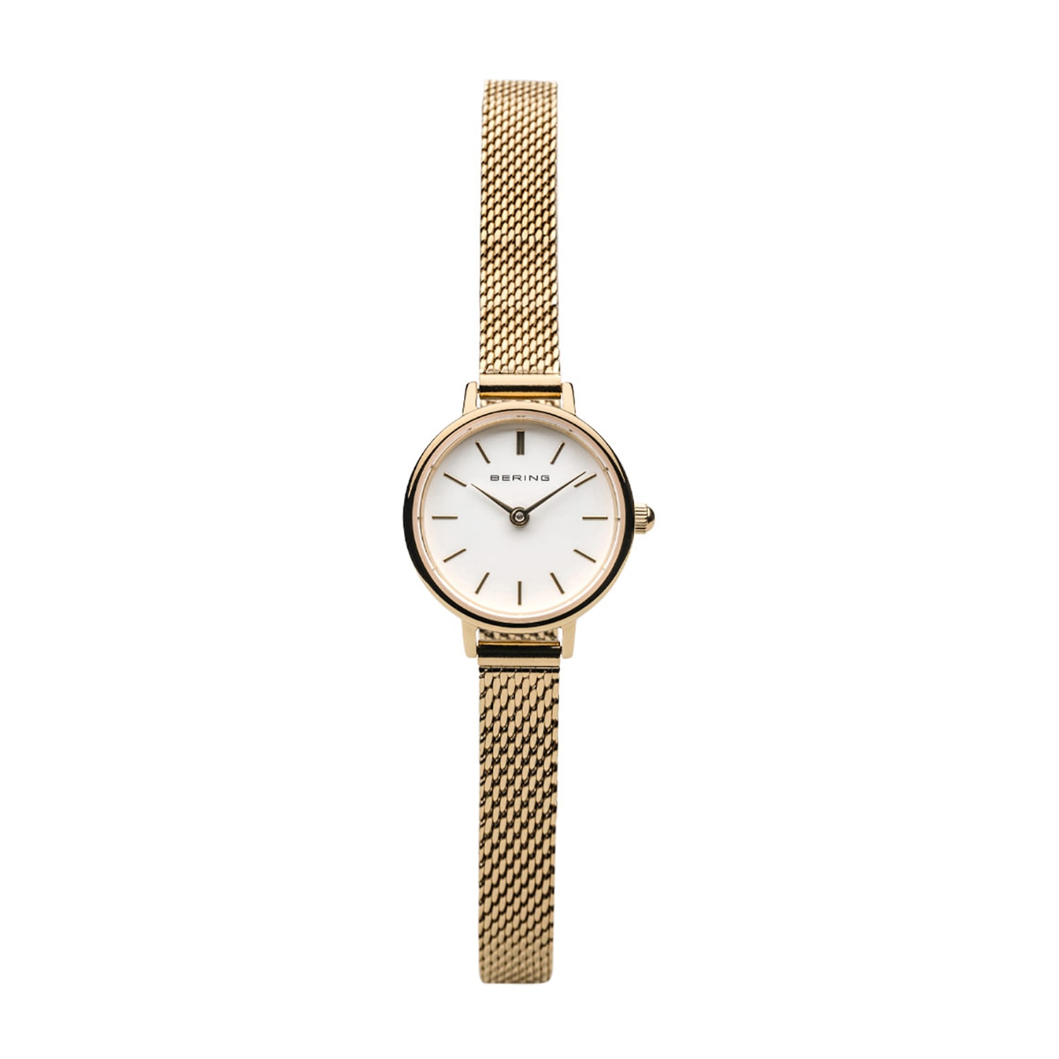 Bering Womens Gold Tone Stainless Steel 2-pc. Watch Boxed Set 11022-334-1-Gwp190