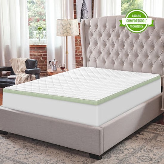 SensorPedic Cooling Quilted 3" Memory Foam Topper