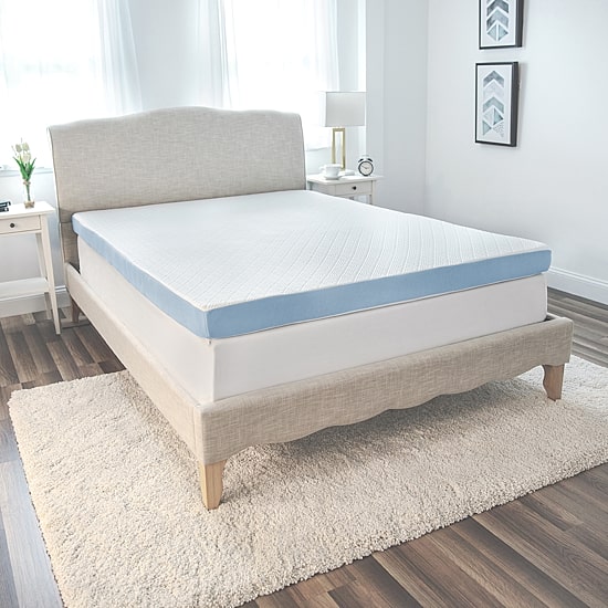 SensorPEDIC® Supreme Cool Gel Cooling 4" Memory Foam Topper